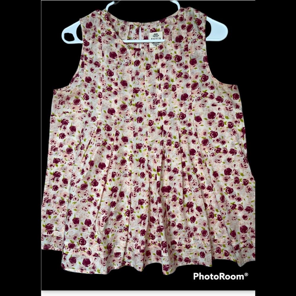Vasia Floral Casual Top short Sleeve